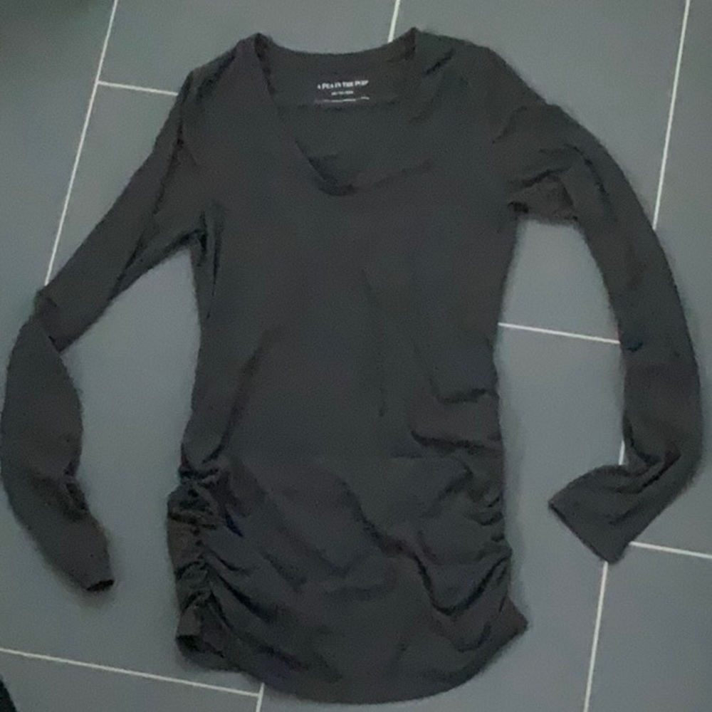 Pea in the Pod Long Sleeve Maternity grey x-small